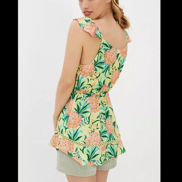 FARM Rio Floral Ruffle Tank Top NWT - Picture 2 of 9
